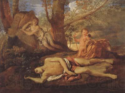 Nicolas Poussin E-cho and Narcissus (mk08) Germany oil painting art